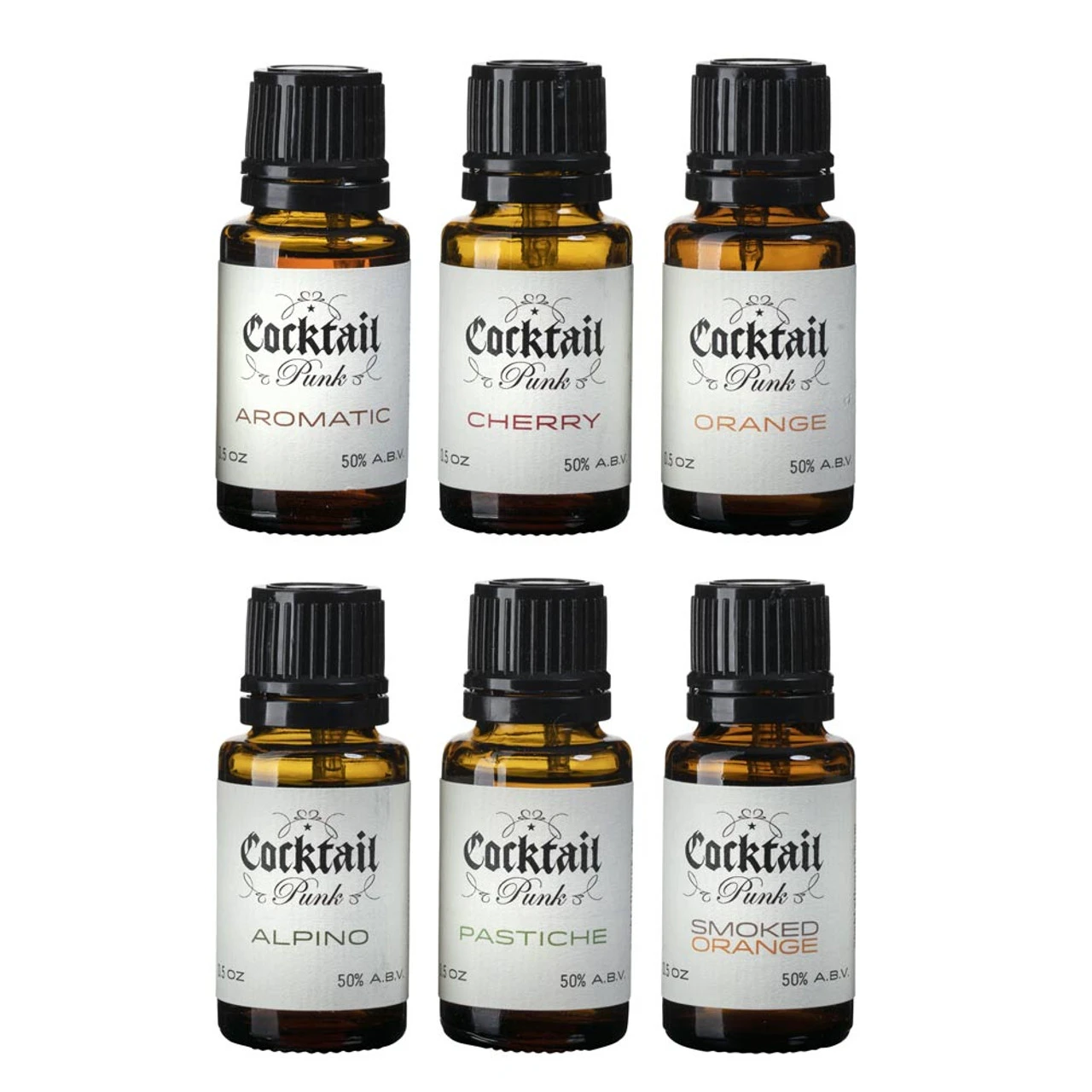 Cocktail Punk Cocktail Bitters Travel Pack - Includes Six 0.5 Oz Bottles 3 Cocktail Punk Cocktail Bitters Travel Pack - Includes Six 0.5 Oz Bottles