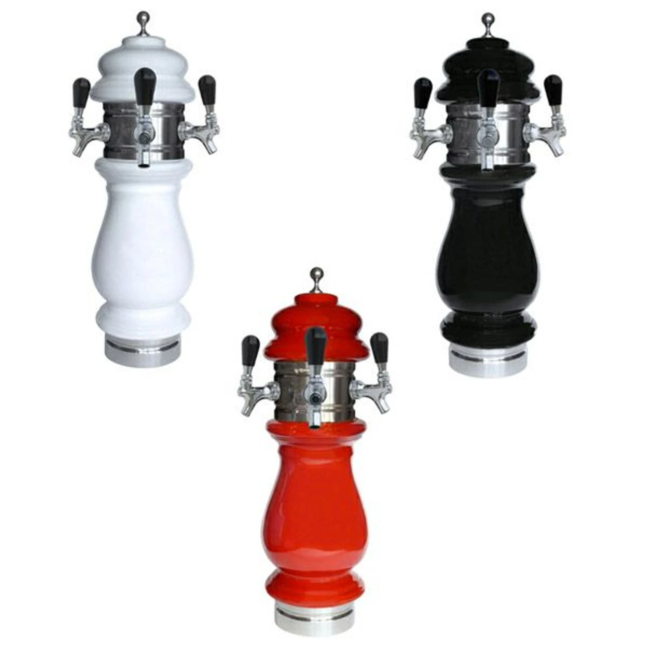 Ceramic Draft Beer Tower - Chrome - Glycol Cooled - 1 To 8 Faucets 5 Ceramic Draft Beer Tower - Chrome - Glycol Cooled - 1 To 8 Faucets - Image 3