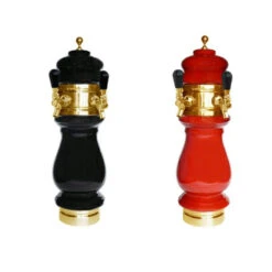 Ceramic Draft Beer Tower - Gold - 1 To 3 Faucets - Air Cooled -Bar Essentials Shop ctslx gold ceramic tower b4 18 75244.1590769928