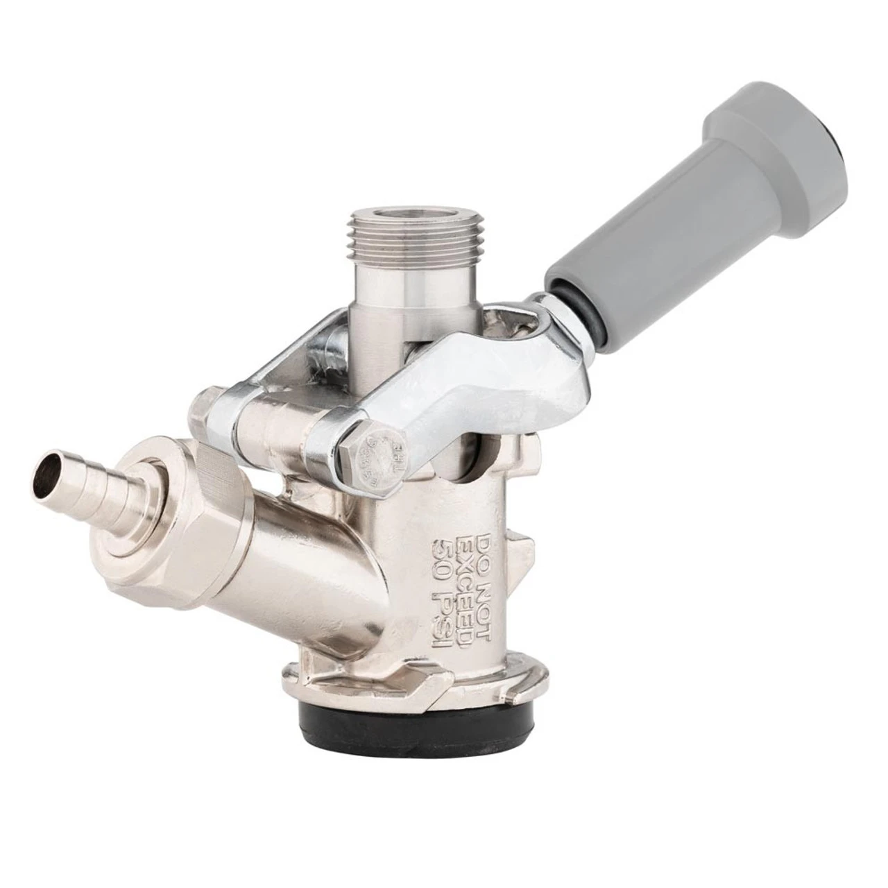 US Sankey D System Keg Coupler W/ 5' Barrier Line Jumper - 100% Stainless Steel Contact - Image 4