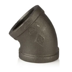 45 Degree Elbow - Black Pipe Foot Rail - 2" ID