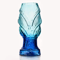 Head Hunter Blue Lagoon Handcrafted Mold Blown Glass Tiki Mug - 20 Oz -Bar Essentials Shop head bl lg head hunter blue lagoon tiki glass0011 1 61379.1590770771