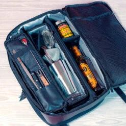 HEX X Tilit Bartender Backpack - Water-Resistant Canvas -Bar Essentials Shop hx2622 blck with bar tools 04501.1590770894