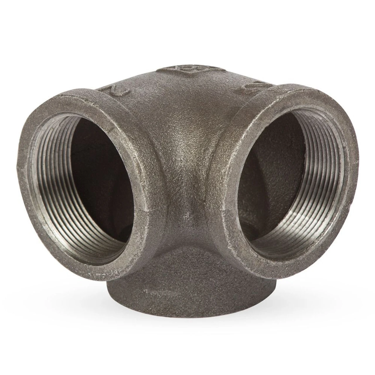 90° Side Outlet Elbow - Black Pipe Foot Rail - 2" ID 3 90° Side Outlet Elbow - Black Pipe Foot Rail - 2" ID