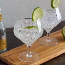 Viski Raye Crystal Footed Gin & Tonic Glasses - 14 Oz - Set Of 2 -Bar Essentials Shop img 4609 1 38264.1590764814