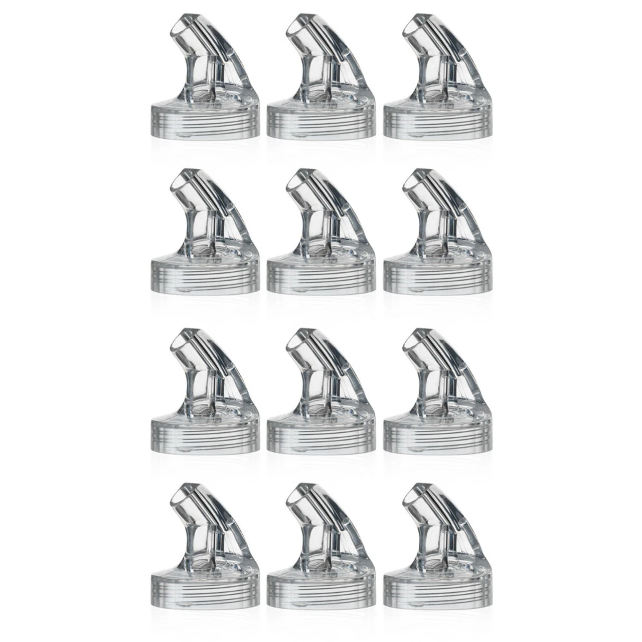 Juice Bottle Free-Flow Jet Pourers - Pack Of 12 - For 60 Oz & 64 Oz Plastic Juice Bottles 3 Juice Bottle Free-Flow Jet Pourers - Pack Of 12 - For 60 Oz & 64 Oz Plastic Juice Bottles