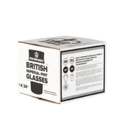 Authentic British Style Imperial Pint Glass With Etched Seal - Gift Boxed Set Of 4 -Bar Essentials Shop kegworks british imperial pint box 95215.1590765556