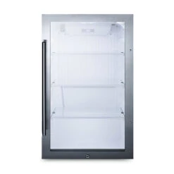 Summit Shallow Depth Indoor/Outdoor Beverage Cooler - Black