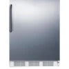 Summit Commercial Refrigerator - 5.5 Cu. Ft. - White With Stainless Steel Door 2 Summit Commercial Refrigerator - 5.5 Cu. Ft. - White With Stainless Steel Door -Bar Essentials Shop medium ff7sstb front 77917.1590770449