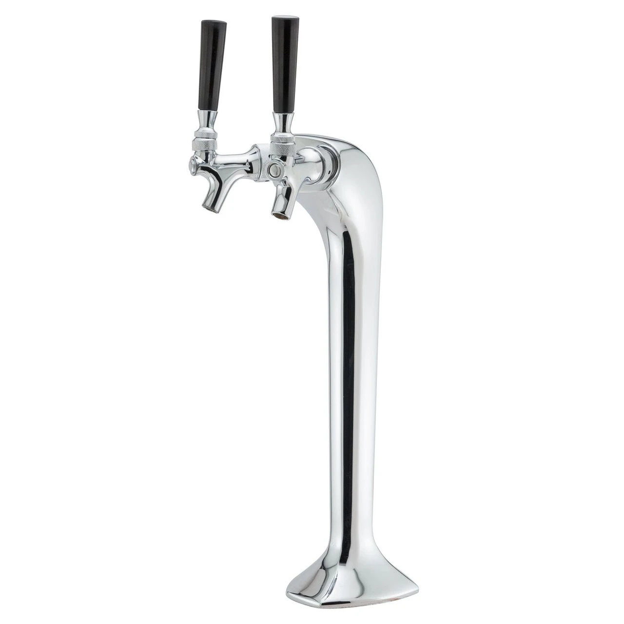 Mongoose Draft Beer Tower - Chrome - Glycol Cooled - 2 Faucets 3 Mongoose Draft Beer Tower - Chrome - Glycol Cooled - 2 Faucets