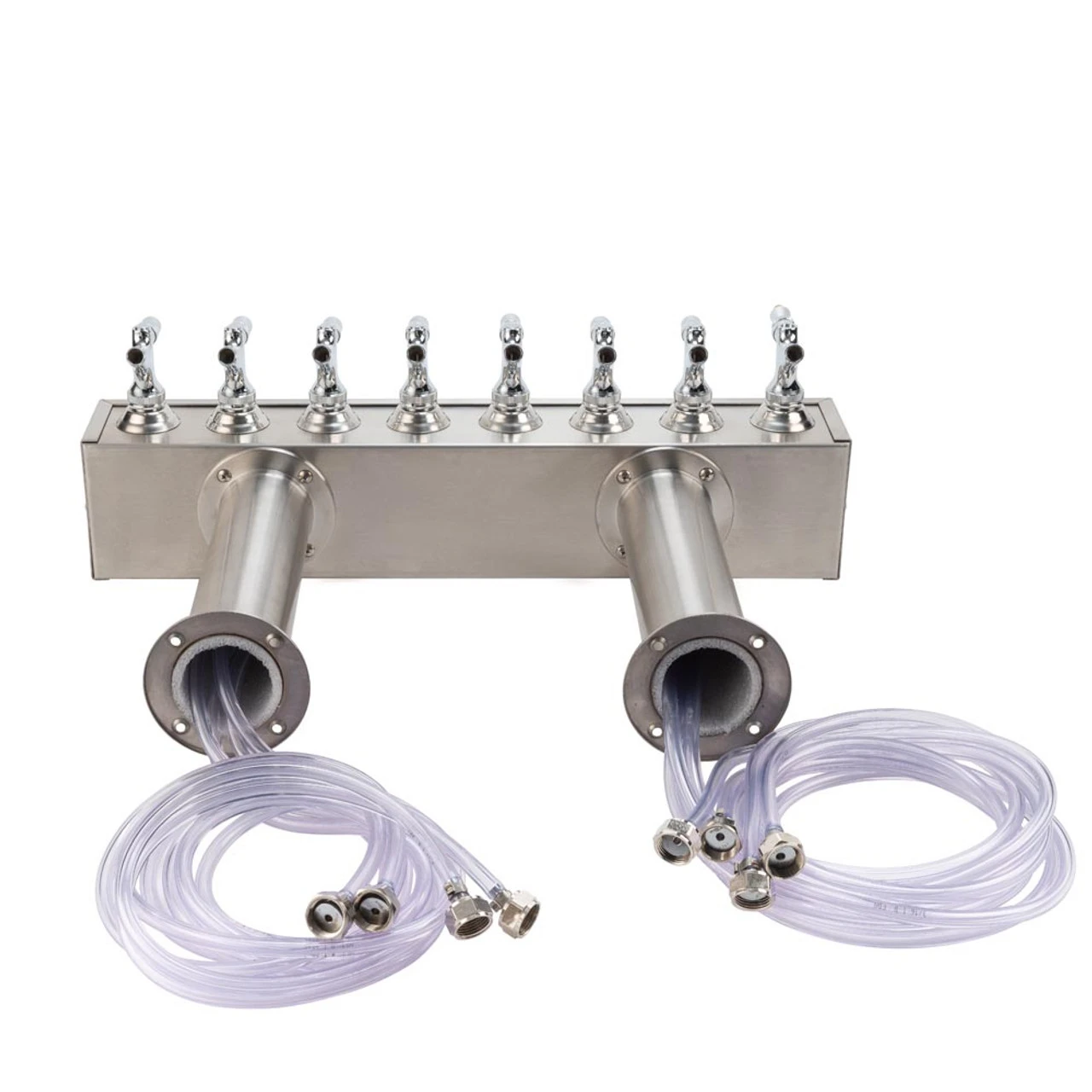 Double Pedestal Draft Beer Tower - Stainless Steel - 3" Column - Air Cooled - 6 To 12 Faucets 5 Double Pedestal Draft Beer Tower - Stainless Steel - 3" Column - Air Cooled - 6 To 12 Faucets - Image 3