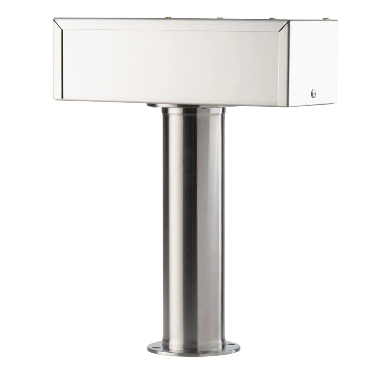 "T" Style Pedestal Draft Beer Tower - Stainless Steel - 3" Column - Air Cooled - 4 Faucets - Image 2