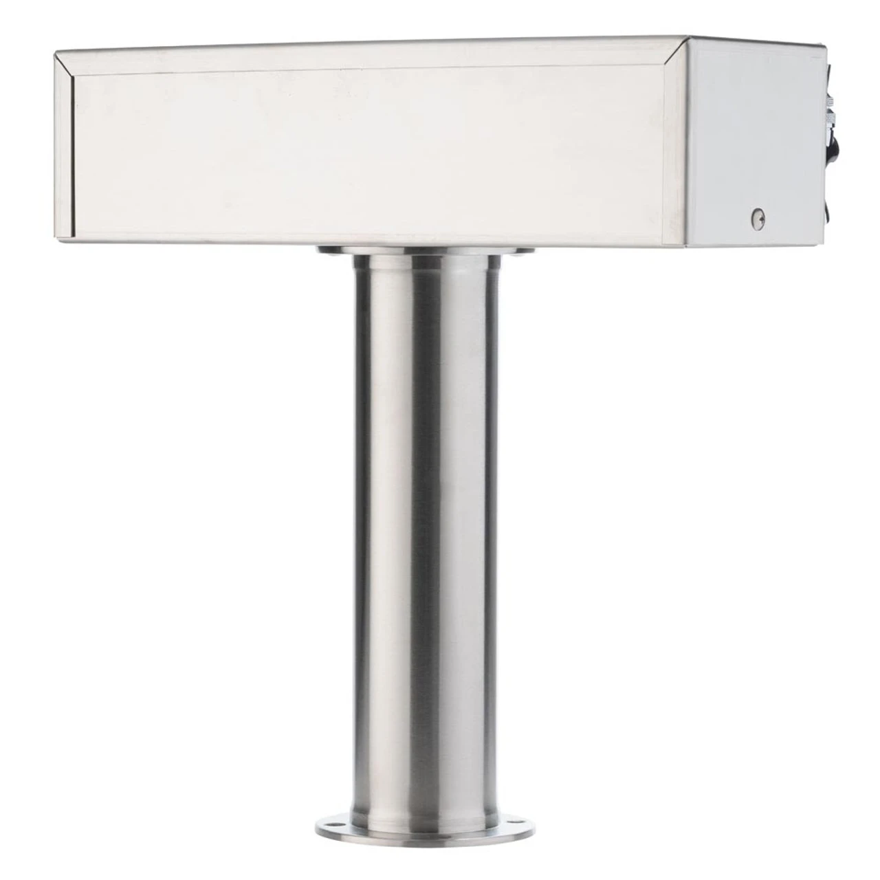 "T" Style Pedestal Draft Beer Tower - Stainless Steel - 3" Column - Air Cooled - 5 Faucets - Image 2