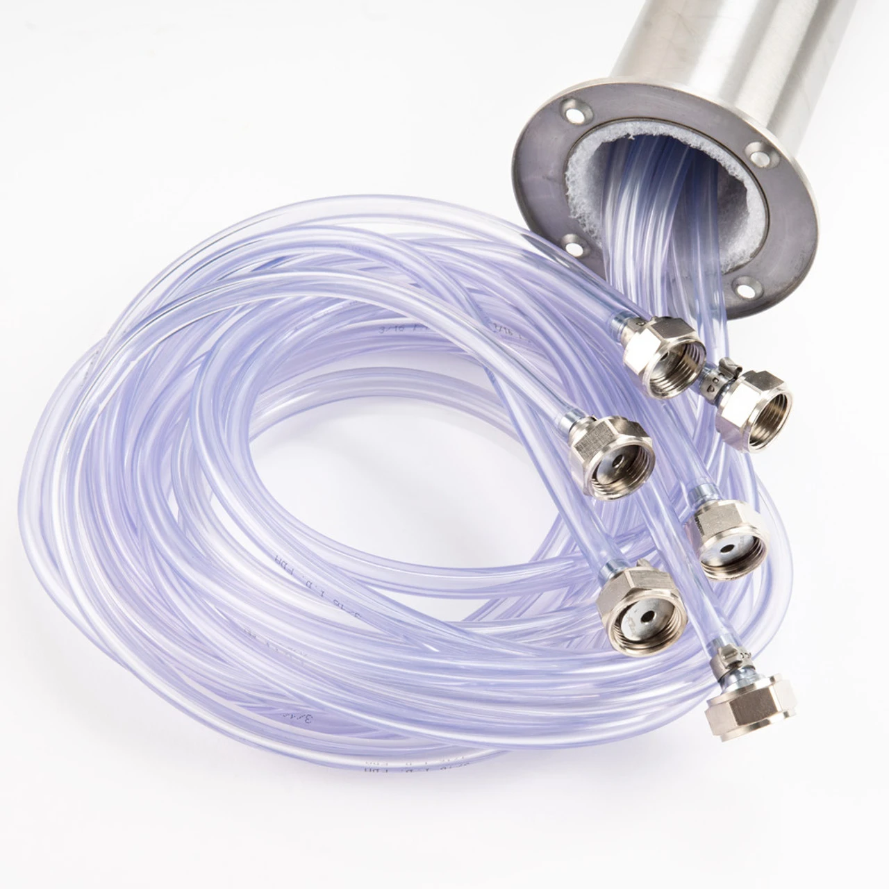 "T" Style Pedestal Draft Beer Tower - Stainless Steel - 3" Column - Air Cooled - 6 Faucets 5 "T" Style Pedestal Draft Beer Tower - Stainless Steel - 3" Column - Air Cooled - 6 Faucets - Image 3