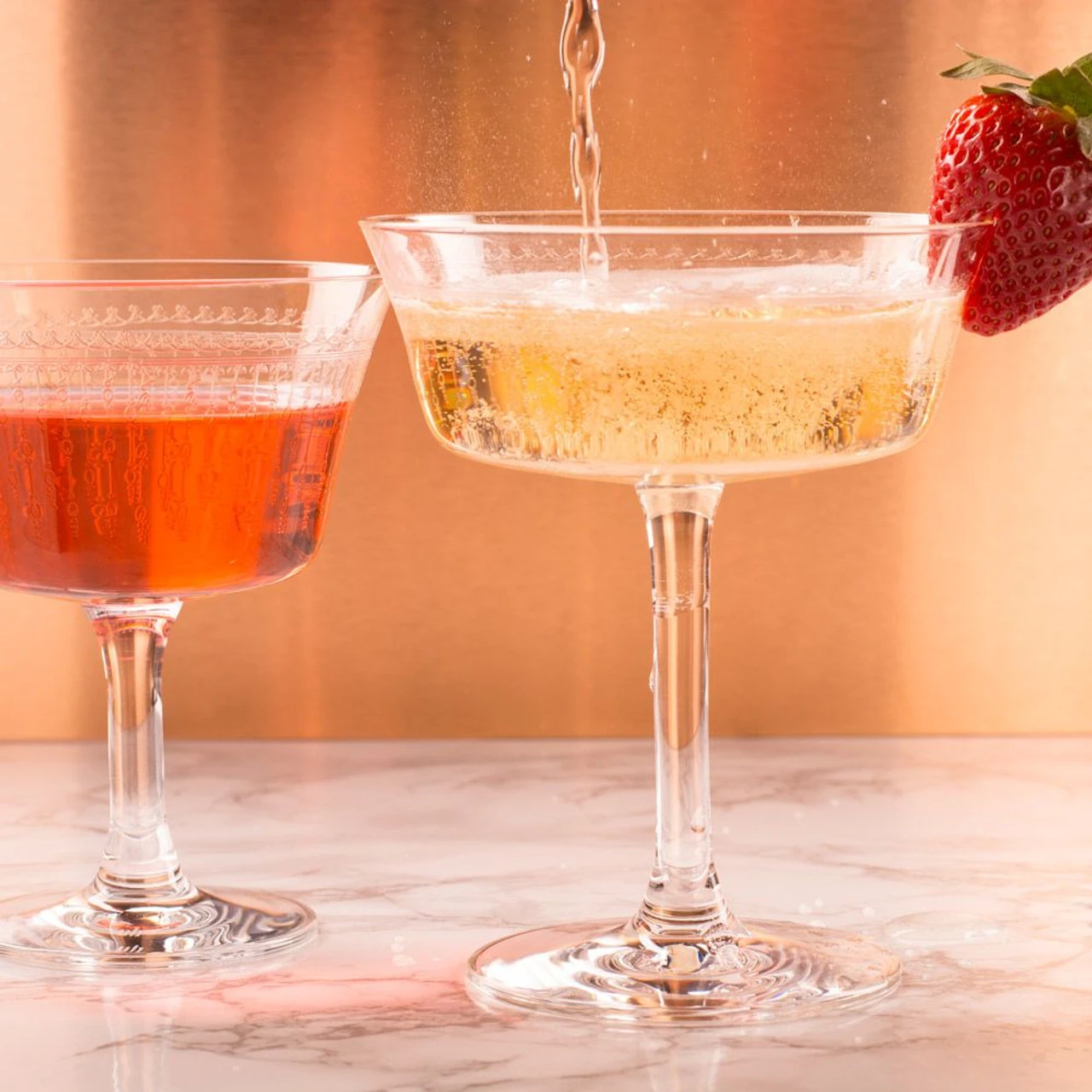 Urban Bar 1920 Prohibition Etched Crystal Retro Fizzio Glasses - 8.79 Oz - Set Of 4 5 Urban Bar 1920 Prohibition Etched Crystal Retro Fizzio Glasses - 8.79 Oz - Set Of 4 - Image 3