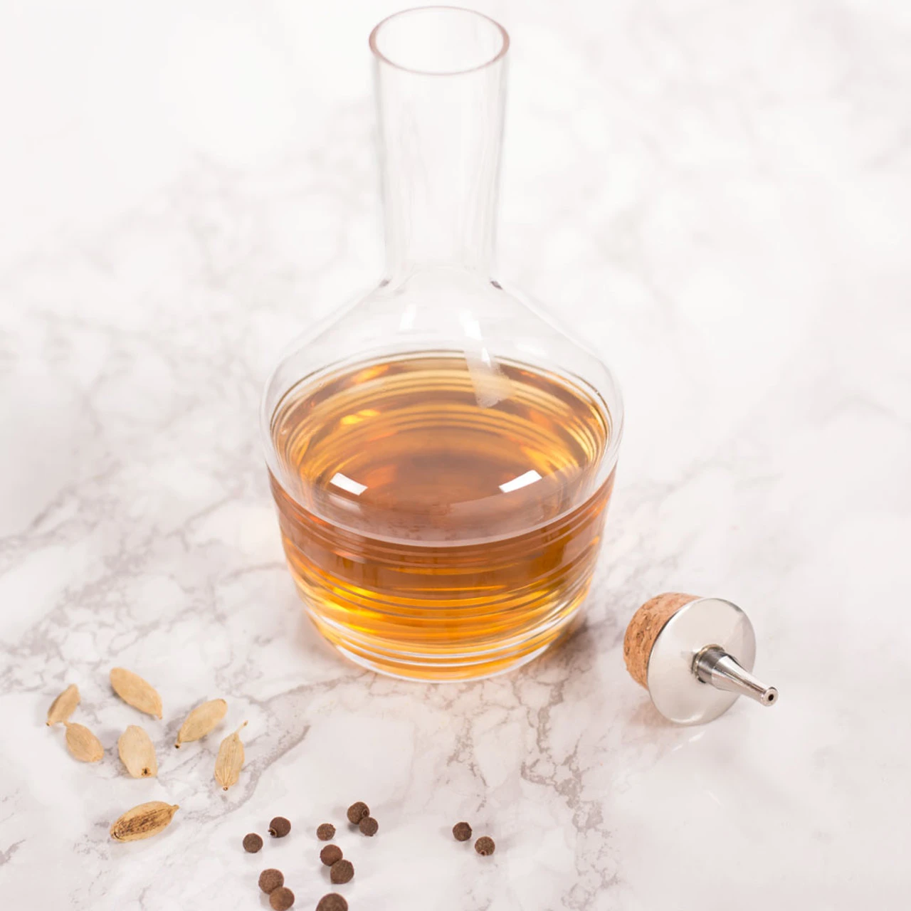 Urban Bar Bitters Bottle - Horizontal Cut Glass With Stainless Steel Dasher Top - 200ml 5 Urban Bar Bitters Bottle - Horizontal Cut Glass With Stainless Steel Dasher Top - 200ml - Image 3