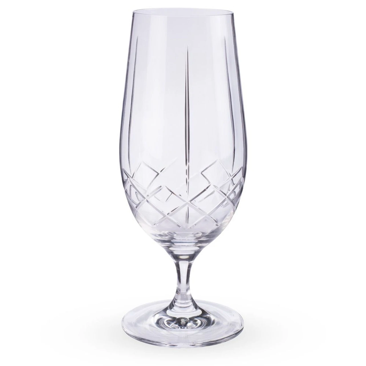 Urban Bar Ginza Cut Crystal Stemmed Beer Glasses - 15.5 Oz - Set Of 6 5 Urban Bar Ginza Cut Crystal Stemmed Beer Glasses - 15.5 Oz - Set Of 6 - Image 3