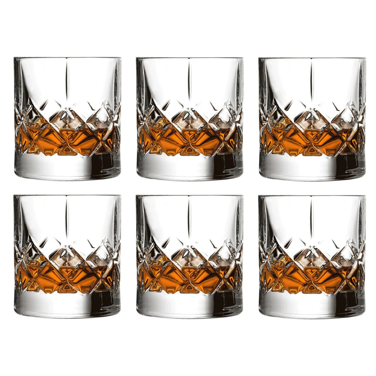 Urban Bar Ginza Cut Crystal Old Fashioned Whiskey Rocks Glasses - 10 Oz - Set Of 6 3 Urban Bar Ginza Cut Crystal Old Fashioned Whiskey Rocks Glasses - 10 Oz - Set Of 6