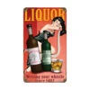 Vintage Liquor Pin-Up Girl Metal Bar Sign -Bar Essentials Shop v504 barsign b1 1 45864.1590772780