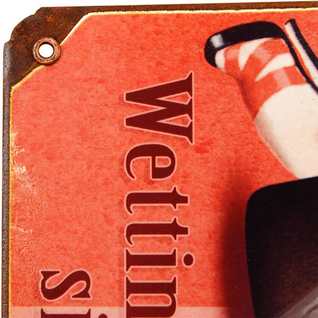 Vintage Liquor Pin-Up Girl Metal Bar Sign 4 Vintage Liquor Pin-Up Girl Metal Bar Sign - Image 2