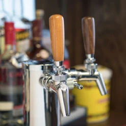 KegWorks 3" Wood Beer Tap Handle - Cherry -Bar Essentials Shop woodentaphandles cherry v3 99635.1590772475