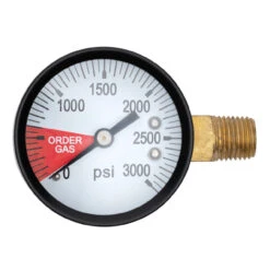 Replacement Gauge For CO2 Regulator - 0-3000 PSI - Left Hand Thread